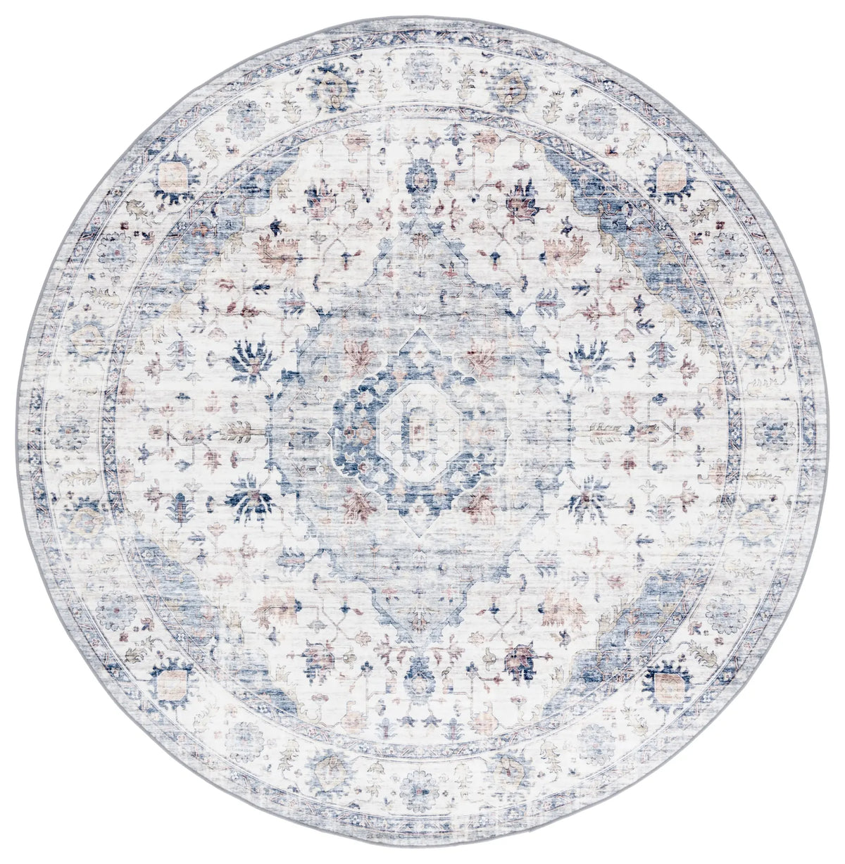 Safavieh Arizona 6'-0" x 6'-0" Rug in Light Blue / Ivory