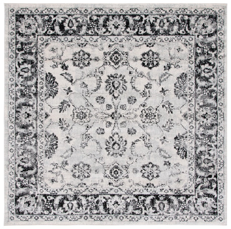 Safavieh Tulum 6'-7" x 6'-7" Rug in Ivory / Black