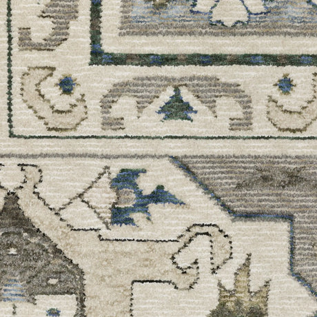Oriental Weavers Sphinx HASTINGS HA04U Ivory Geometric Rugs - room scene 2
