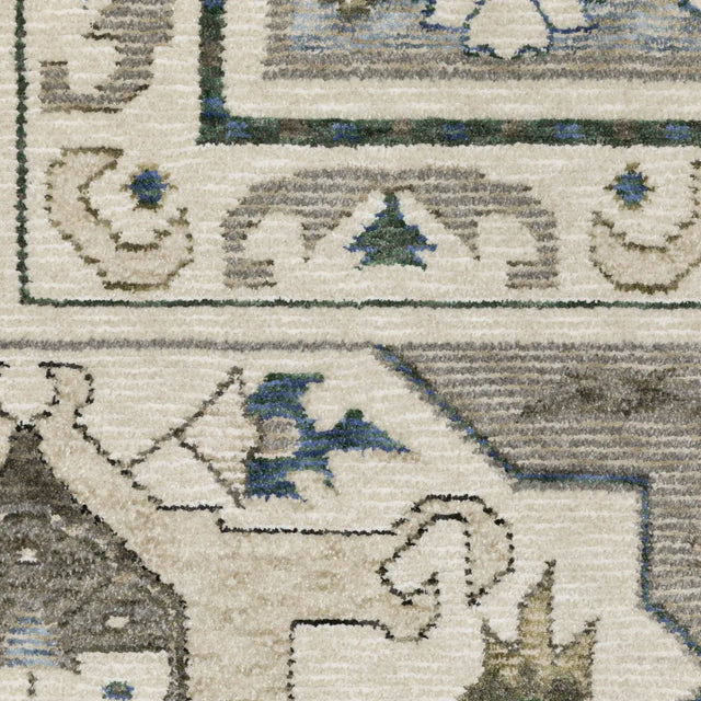 Oriental Weavers Sphinx HASTINGS HA04U Ivory Geometric Rugs - room scene 2