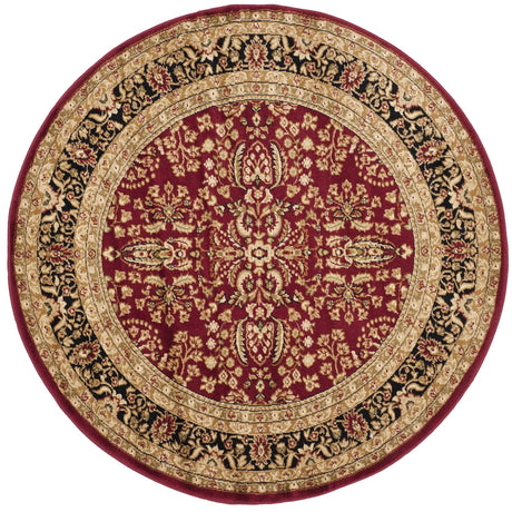 Safavieh Lyndhurst 5'-3" x 5'-3" Rug in Red / Black