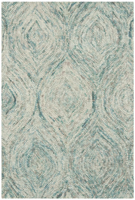 Safavieh Ikat 2'-0" x 3'-0" Rug in Ivory / Sea Blue