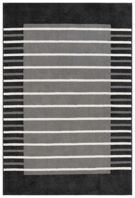 Safavieh Pyramid 4'-5" x 6'-5" Rug in Grey / Ivory Black