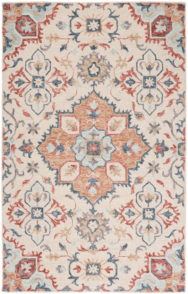 Safavieh Metro 4'-0" x 6'-0" Rug in Beige / Rust