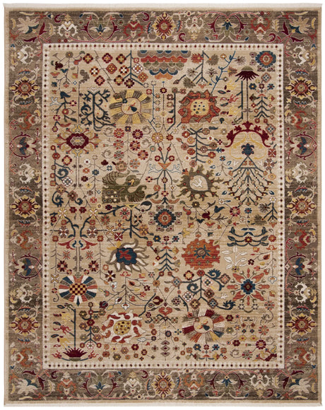 Safavieh Kashan 10'-0" x 14'-0" Rug in Beige / Taupe