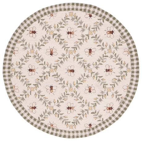 Safavieh Chelsea 5'-6" x 5'-6" Rug in Ivory / Green