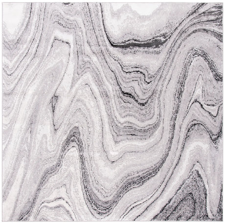 Safavieh Amelia 6'-7" x 6'-7" Rug in Light Grey / Ivory