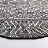 Safavieh Natural Fiber 6'-0" x 6'-0" Rug in Black / Ivory