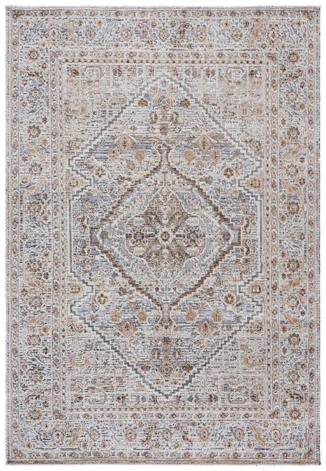 Safavieh Miranda 4'-0" x 6'-0" Rug in Beige / Grey Ivory