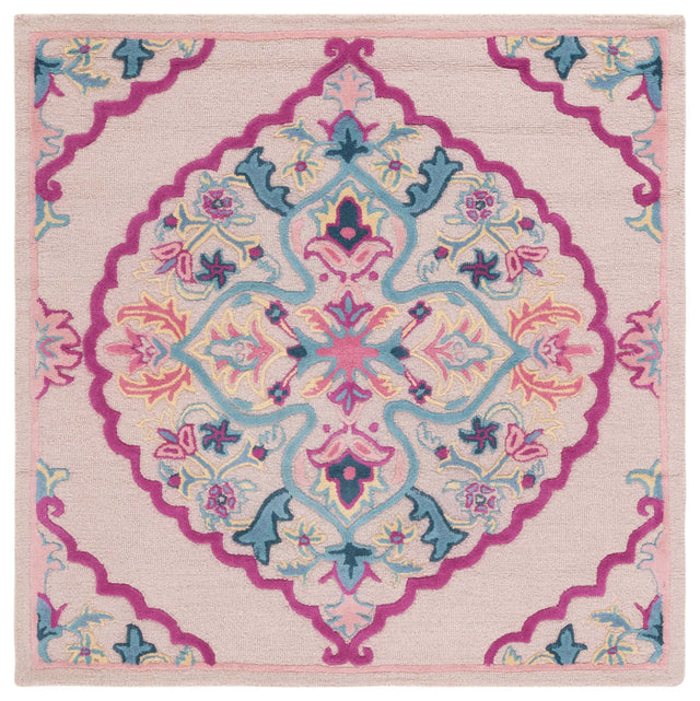 Safavieh Bellagio 5'-0" x 5'-0" Rug in Light Pink / Multi
