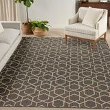 Nourison Horizon Indoor/Outdoor HOZ01 Charcoal Contemporary Area Rugs