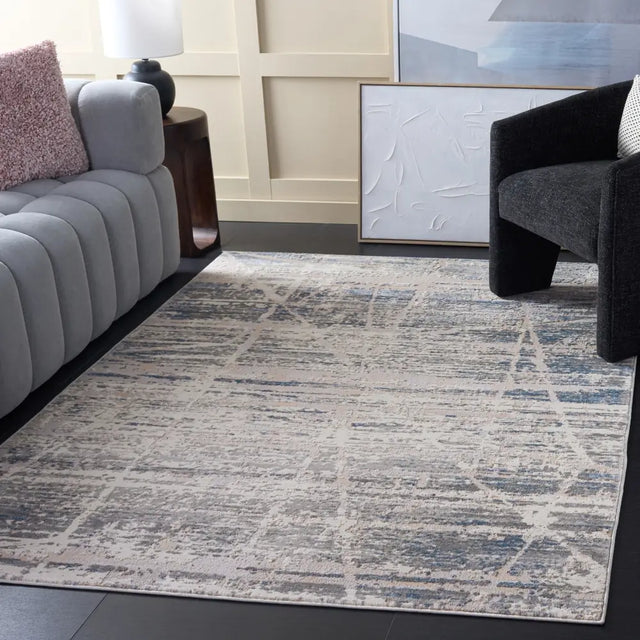 Safavieh Palma 5'-3" x 7'-6" Rug in Grey / Teal