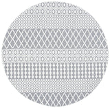 Safavieh Cabana 6'-7" x 6'-7" Rug in Ivory / Grey