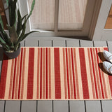 Safavieh Courtyard 2'-0" x 3'-7" Rug in Beige / Red