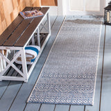 Safavieh Courtyard 2'-3" x 10'-0" Rug in Blue / Navy