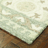 Oriental Weavers Sphinx Craft 93005 Ivory / Grey Rugs - corner detail