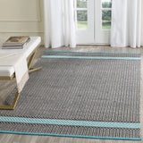 Safavieh Montauk 5'-0" x 7'-0" Rug in Turquoise / Multi