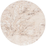 Safavieh Ravine Shag 6'-7" x 6'-7" Rug in Beige / Ivory