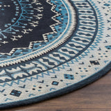 Safavieh Classic Vintage 6'-0" x 6'-0" Rug in Navy / Light Blue