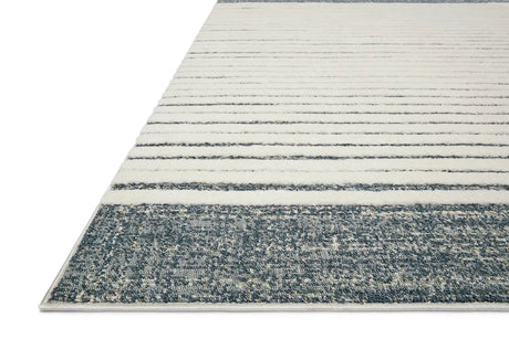 Loloi Hagen Hag-01 White/Ocean Rugs - rug corner