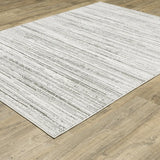 Oriental Weavers Montecito 4154W White/ Grey Rug - angle detail