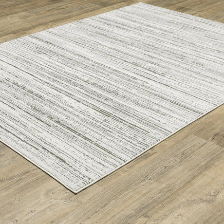 Oriental Weavers Montecito 4154W White/ Grey Rug - angle detail
