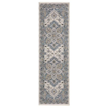 Oriental Weavers Sphinx Maharaja 051F1 Blue/ Ivory Rug - runner