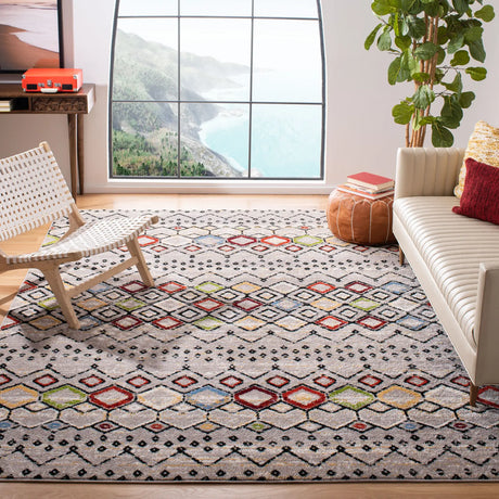 Safavieh Amsterdam 10'-0" x 14'-0" Rug in Light Grey / Multi