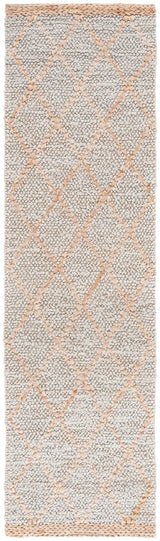 Safavieh Natural Fiber 2'-3" x 9'-0" Rug in Grey / Natural
