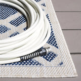 Safavieh Beach House 4'-0" x 6'-0" Rug in Blue / Ivory