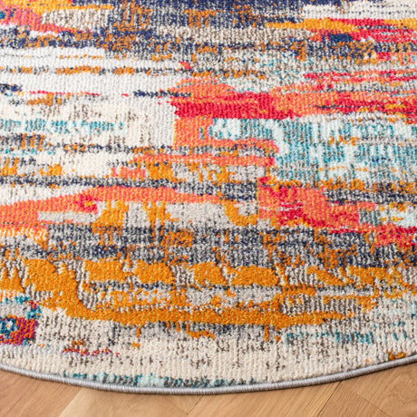 Safavieh Madison 5'-0" x 5'-0" Rug in Ivory / Multi