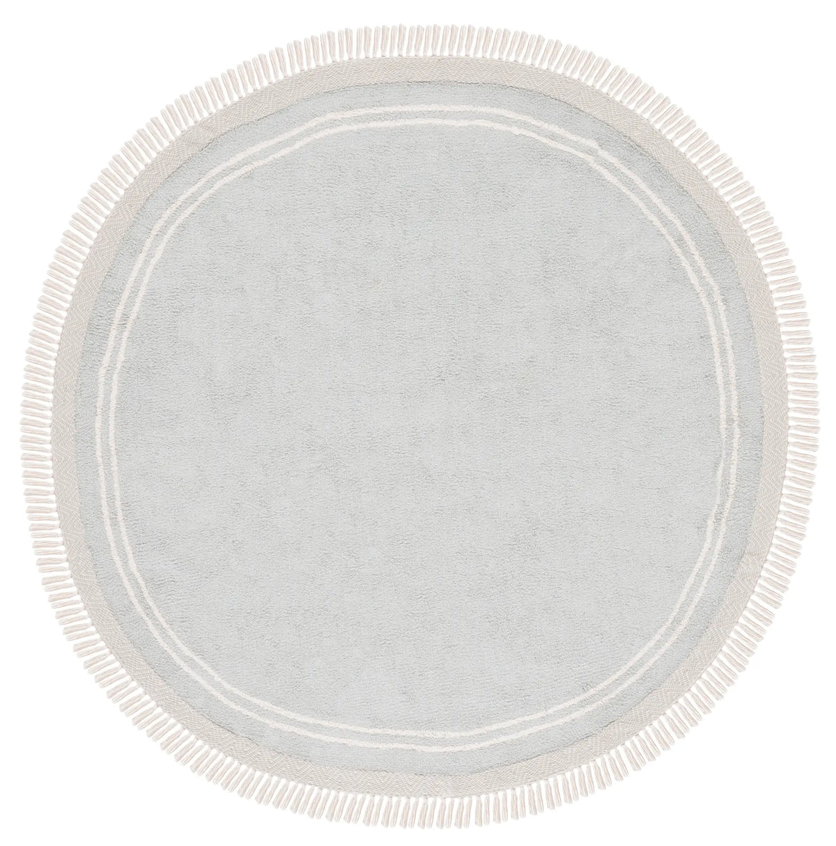Safavieh Easy Care 6'-0" x 6'-0" Rug in Light Blue / Ivory