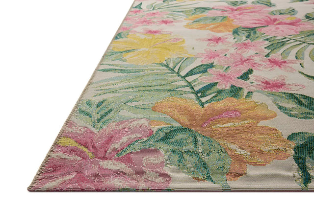 Loloi Botanical BOT-03 Ivory / Sunrise Rug - rug corner