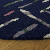 Safavieh Metro 6'-0" x 6'-0" Rug in Navy / Pink