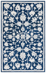 Safavieh Ebony 4'-0" x 6'-0" Rug in Navy / Ivory
