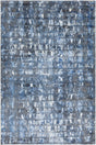 Chandra Dawn DAW-52310 Blue / Black / White rug, flat view