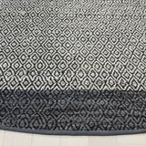 Safavieh Vintage Leather 6'-0" x 6'-0" Rug in Light Grey / Charcoal