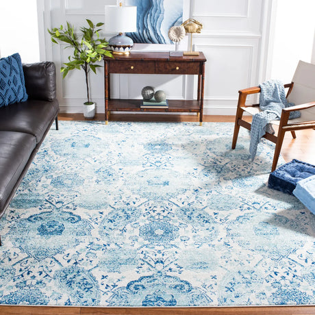 Safavieh Madison 10'-0" x 14'-0" Rug in Cream / Turquoise