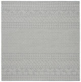 Safavieh Courtyard 6'-7" x 6'-7" Rug in Brown / Grey
