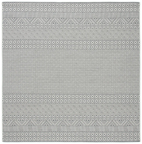 Safavieh Courtyard 6'-7" x 6'-7" Rug in Brown / Grey