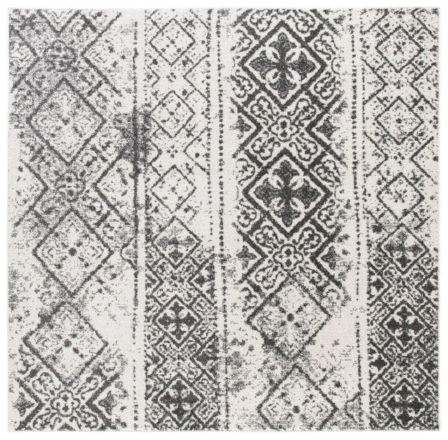 Safavieh Adirondack 6'-0" x 6'-0" Rug in Silver / Black