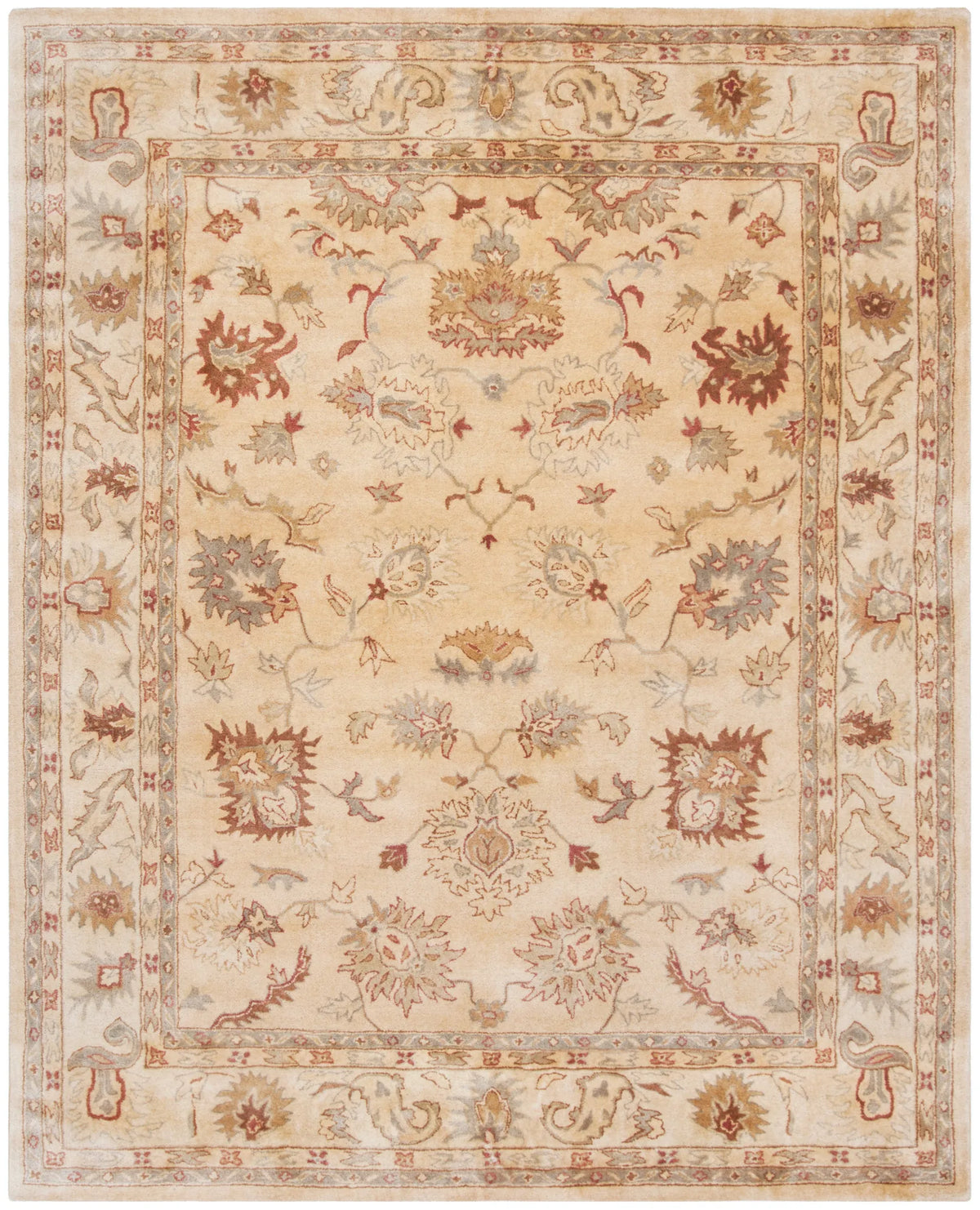 Safavieh Bergama 9'-6" x 13'-6" Rug in Taupe / Ivory