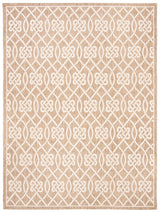Safavieh Courtyard 6'-7" x 9'-6" Rug in Mocha / Light Beige