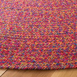 Safavieh Braided 5'-0" x 5'-0" Rug in Red / Yellow