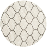 Safavieh Hudson Shag 5'-3" x 5'-3" Rug in Ivory / Grey