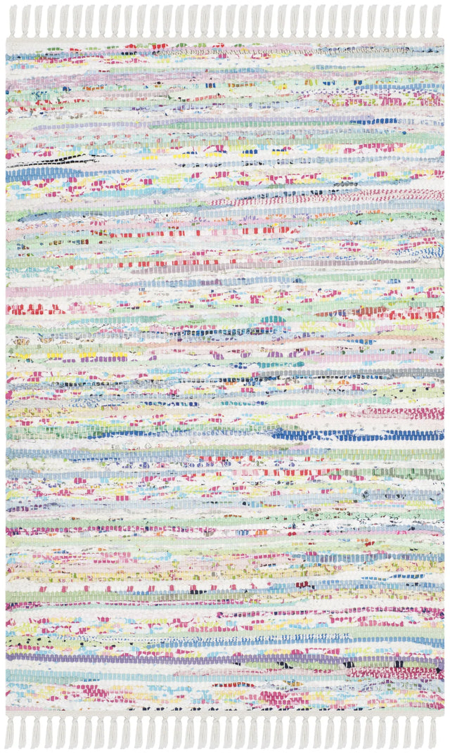 Safavieh Rag Rug 2'-0" x 3'-0" Rug in Light Green / Multi