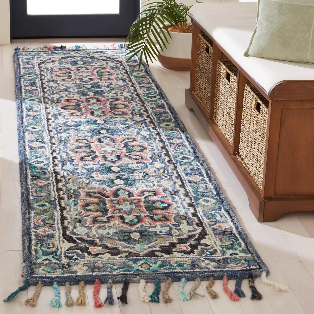 Safavieh Aspen 2'-3" x 11'-0" Rug in Pink / Blue