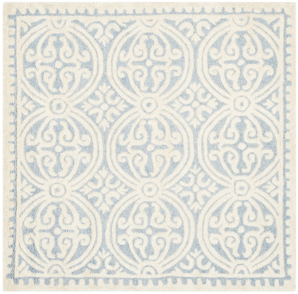 Safavieh Cambridge 4'-0" x 4'-0" Rug in Light Blue / Ivory