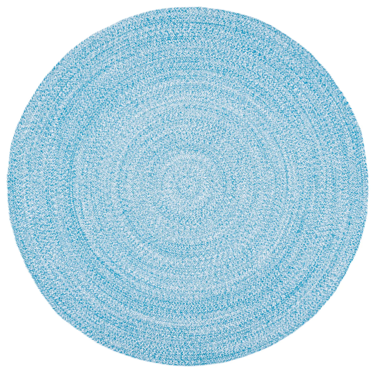 Safavieh Braided 5'-0" x 5'-0" Rug in Blue / Ivory