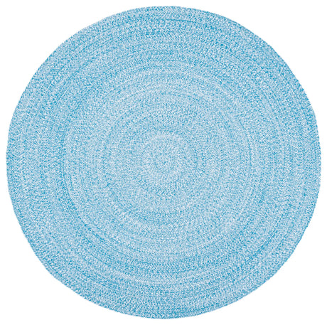 Safavieh Braided 5'-0" x 5'-0" Rug in Blue / Ivory